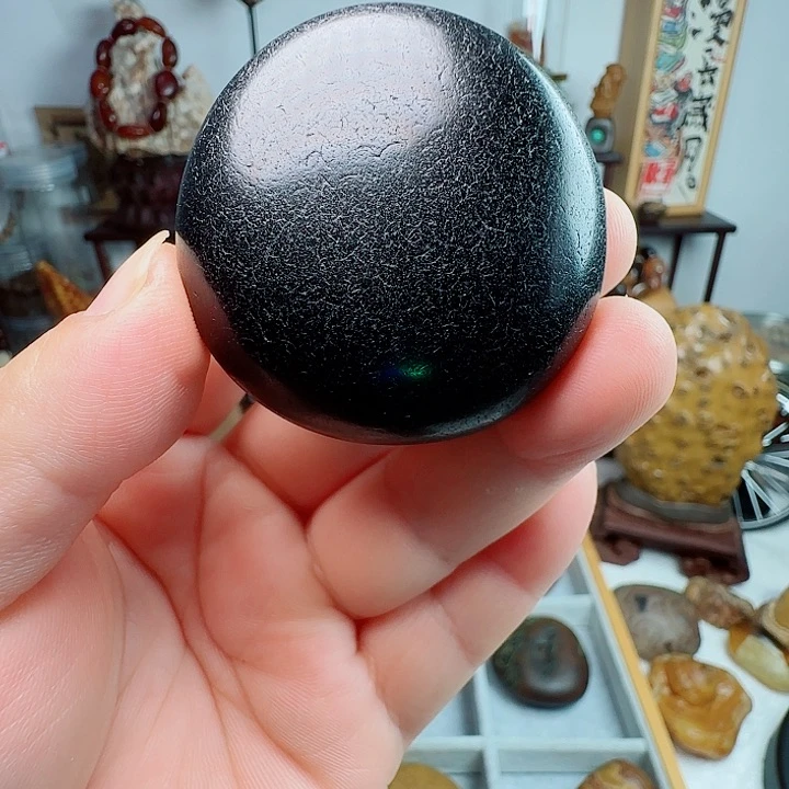 石材马料 原石 乌鸦皮 小圆饼