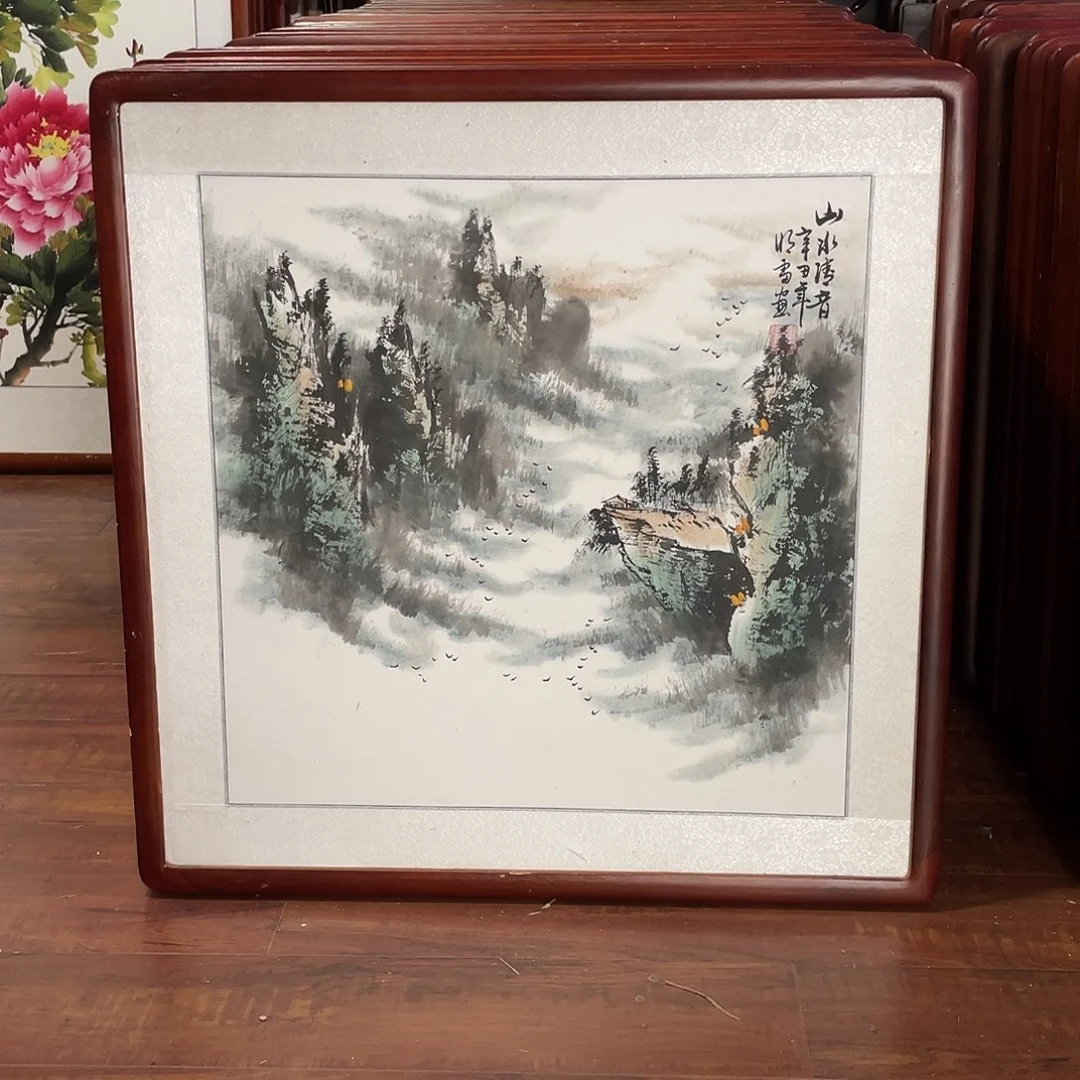 国画带框尺寸63*63厘米