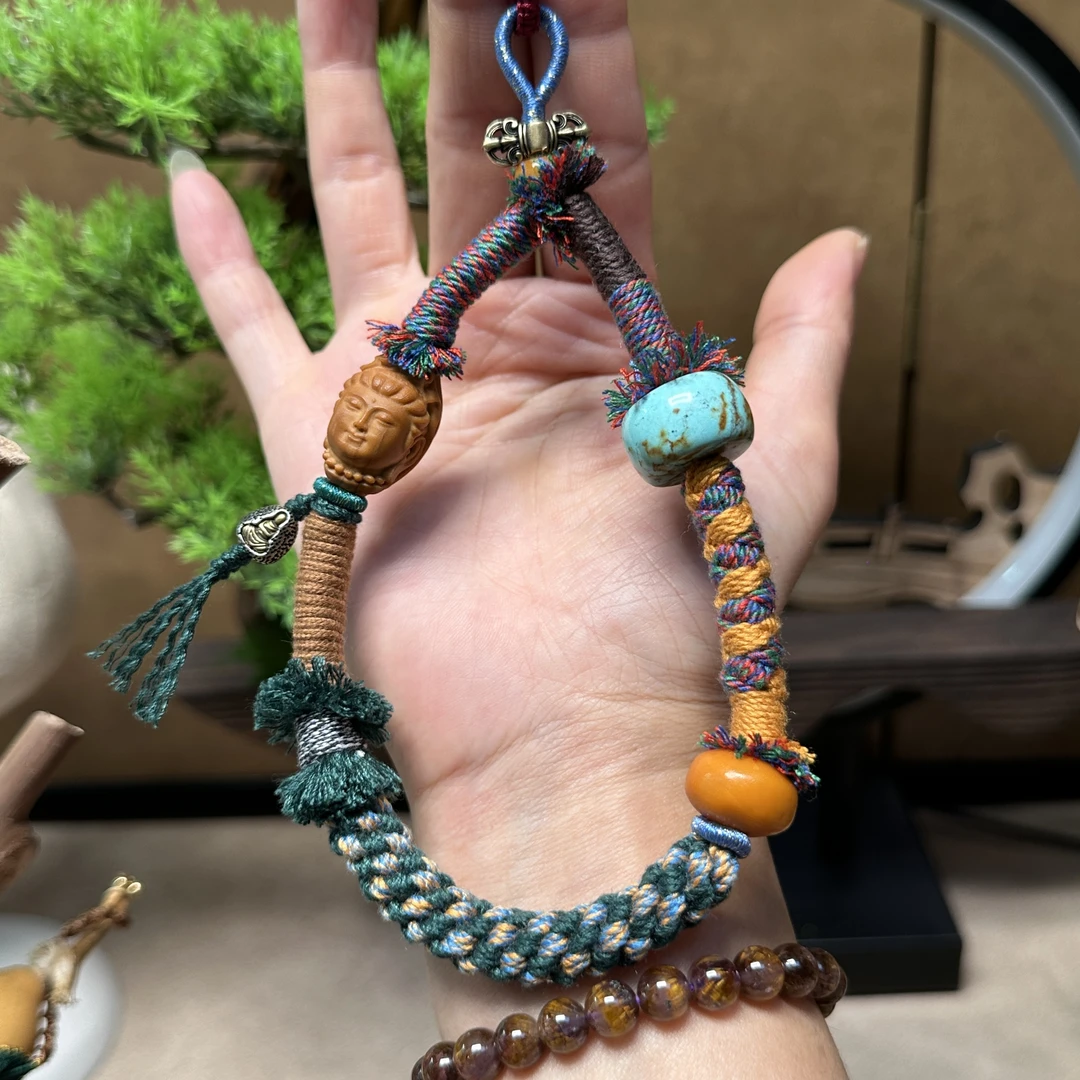 男款手机链藏式国风手工精编