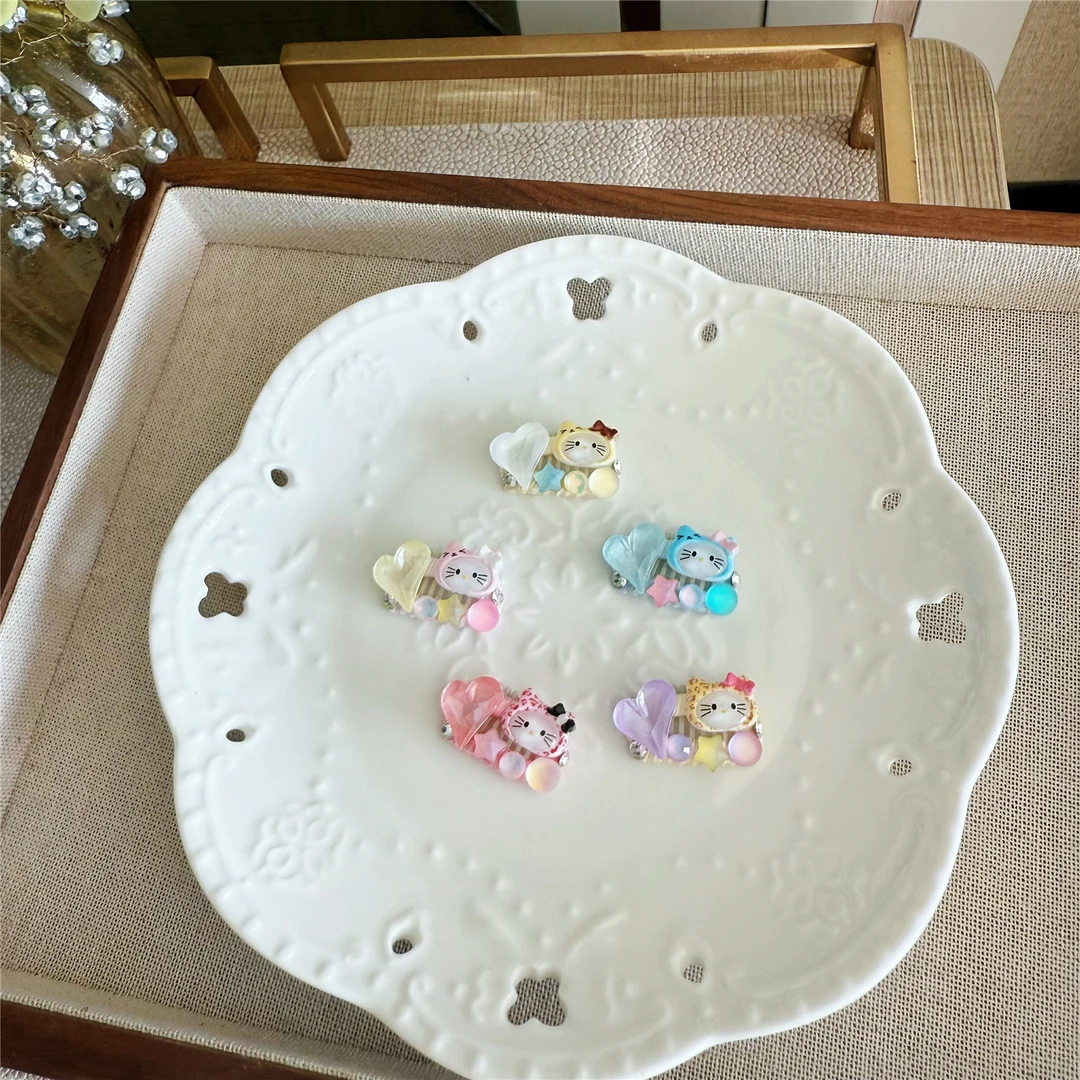 宠物发夹 Kt摩卡系bb夹约克夏碎毛夹马尔济斯西施狗狗鼻梁毛夹子