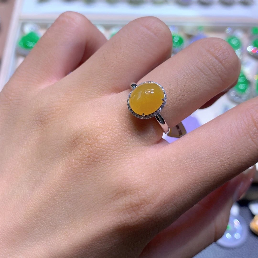 吊坠(不含链)18K金镶嵌翡翠翡翠吊坠