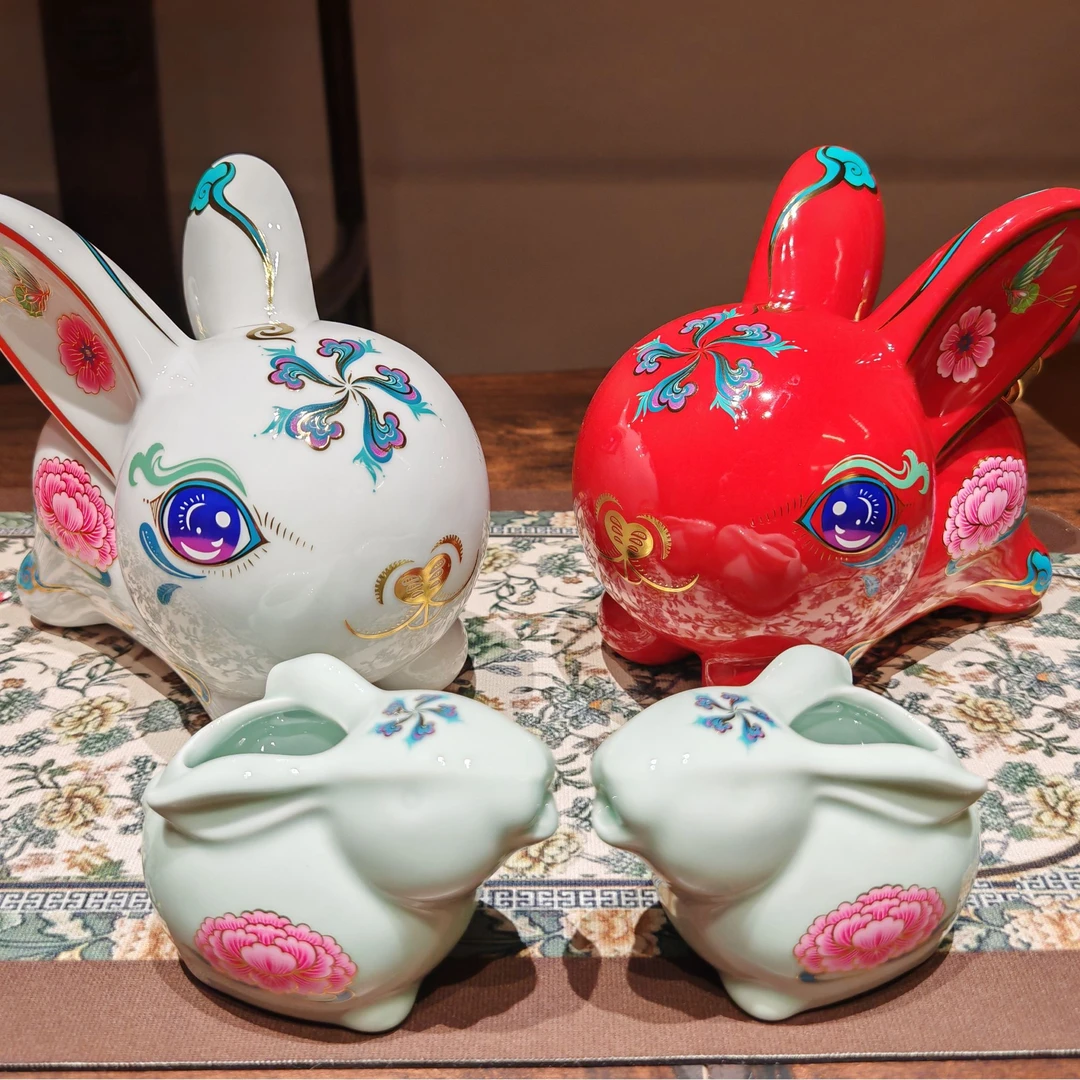 露兰香兔年的生肖酒500ml 兼香型白酒 礼盒装 生肖纪念酒52度1000