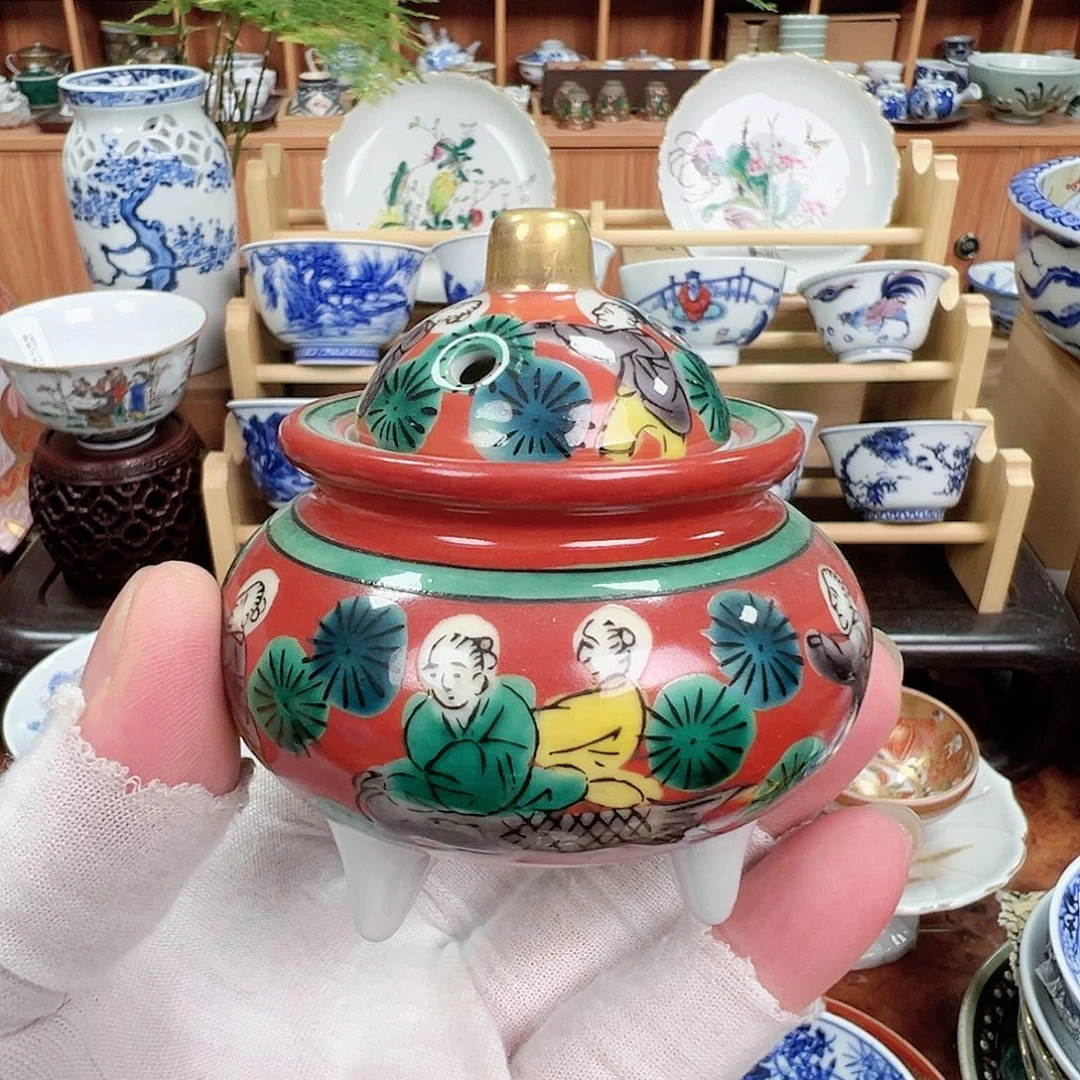 柴窑茶具茶杯香炉