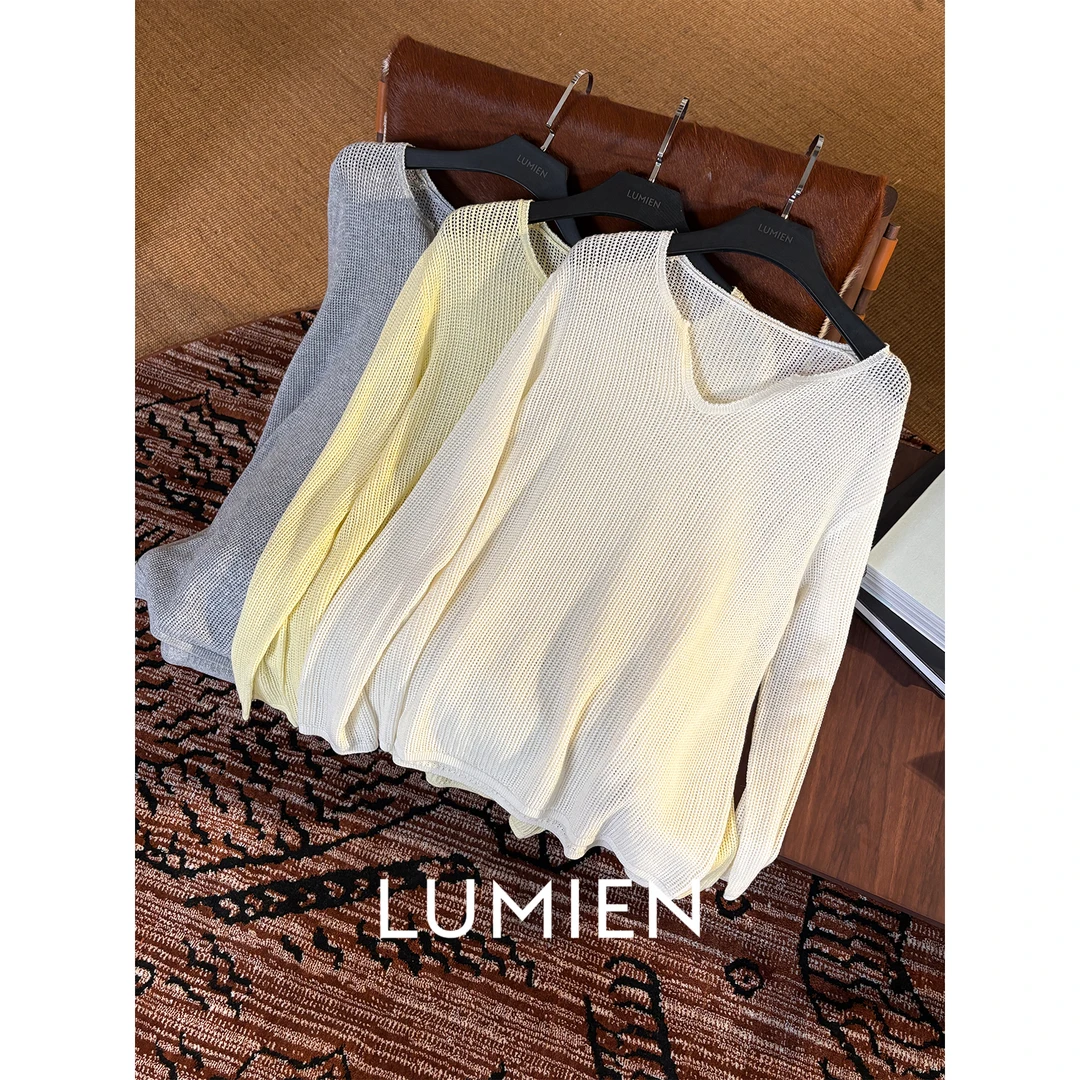 【LUMIEN】慵懒风多巴胺多色V领毛衣LX5CSS067