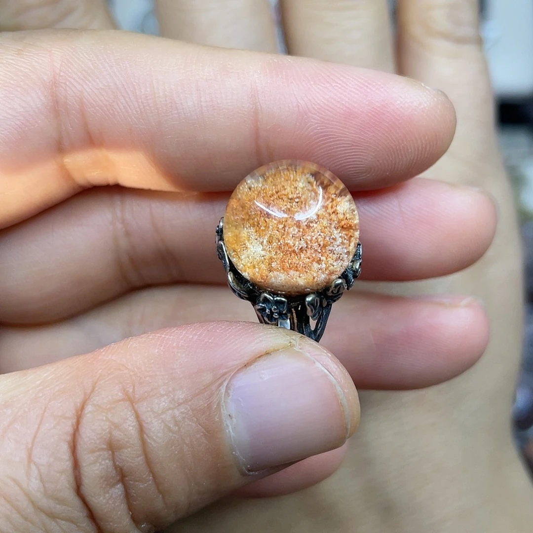 【闪购商品】银S925镶嵌珠宝半成品水晶戒指