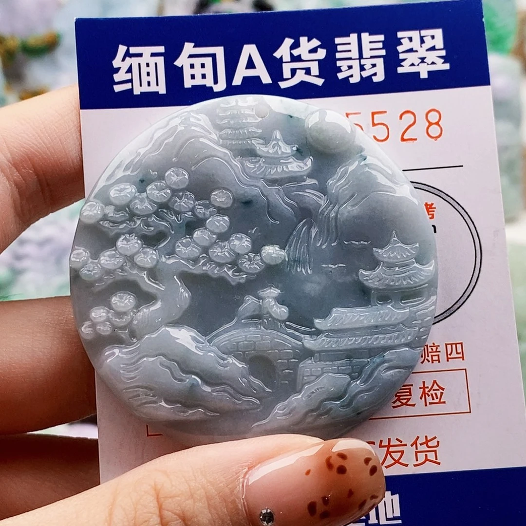 翡翠未镶嵌吊坠(不含链)