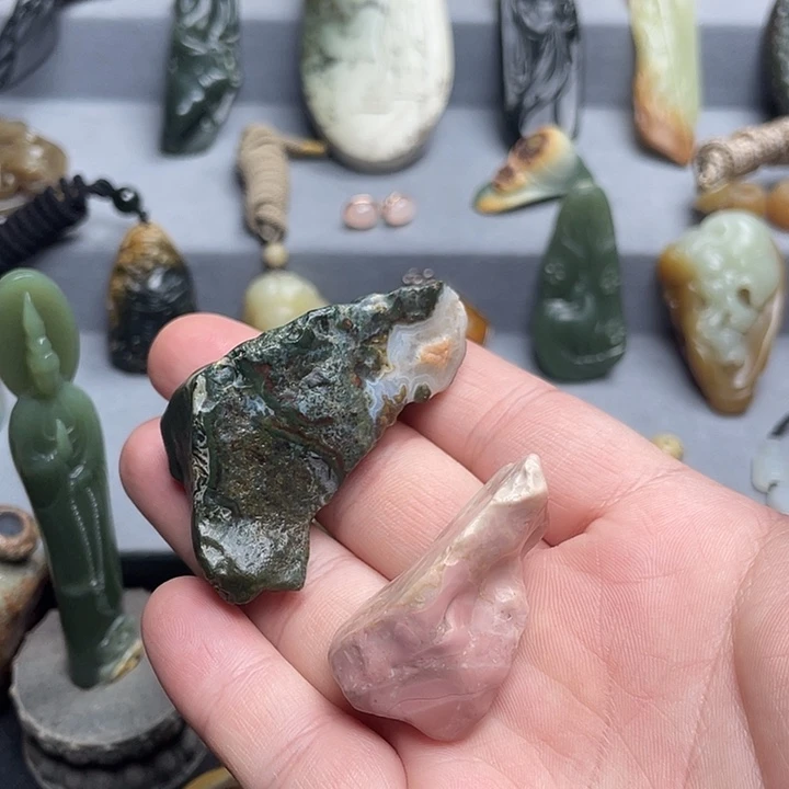 和田玉未镶嵌挂件