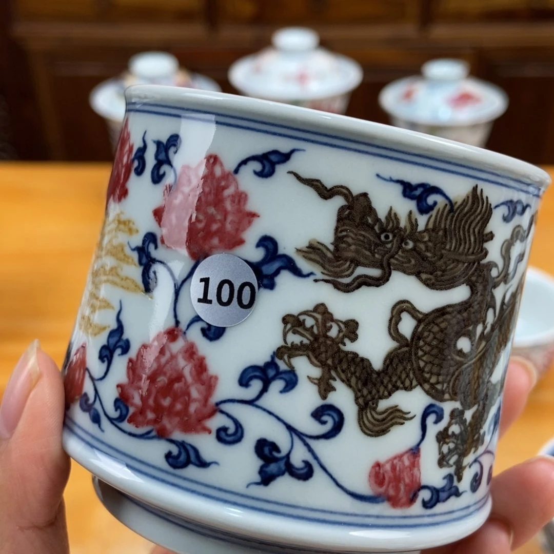 手绘现代茶具非古董