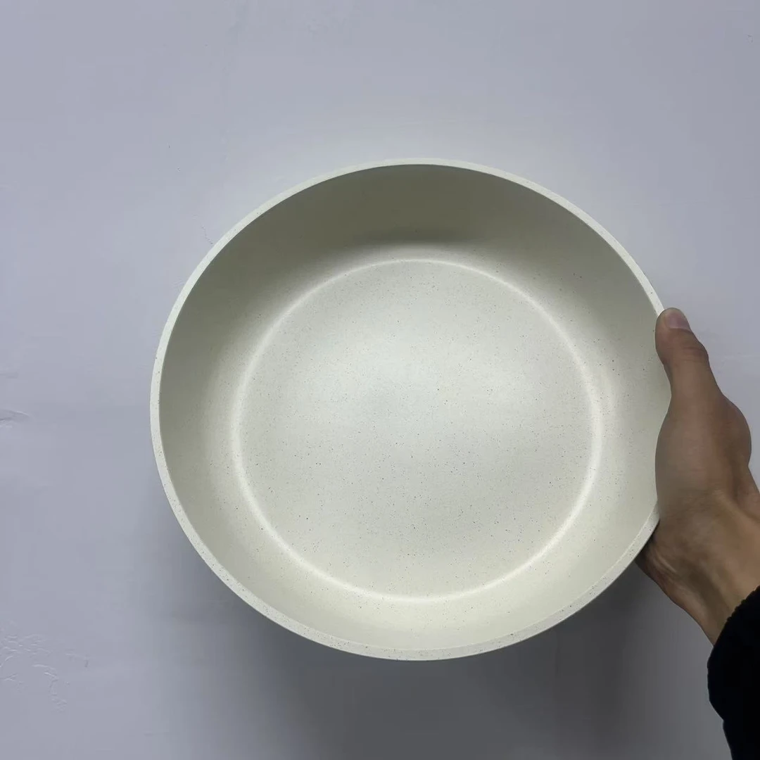 26CM浅煎锅  米白 无手柄无锅盖 微瑕介意勿拍