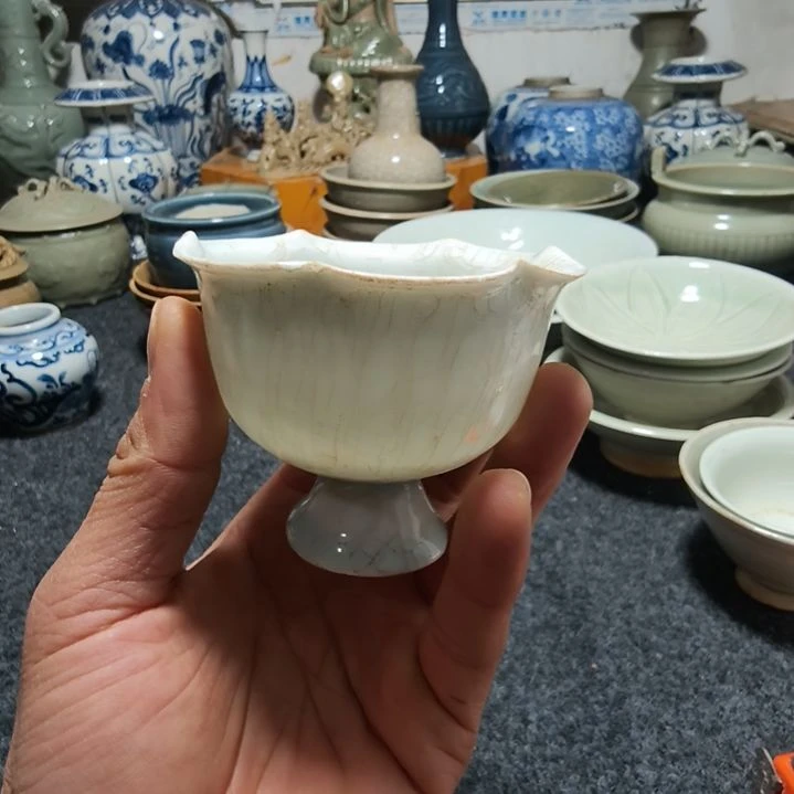 夏*湖田窑小杯子一个全品