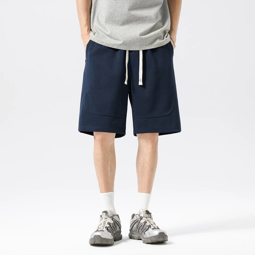 夏季薄款休闲五分裤男士2025新款宽松直筒短裤潮牌百搭运动中裤子