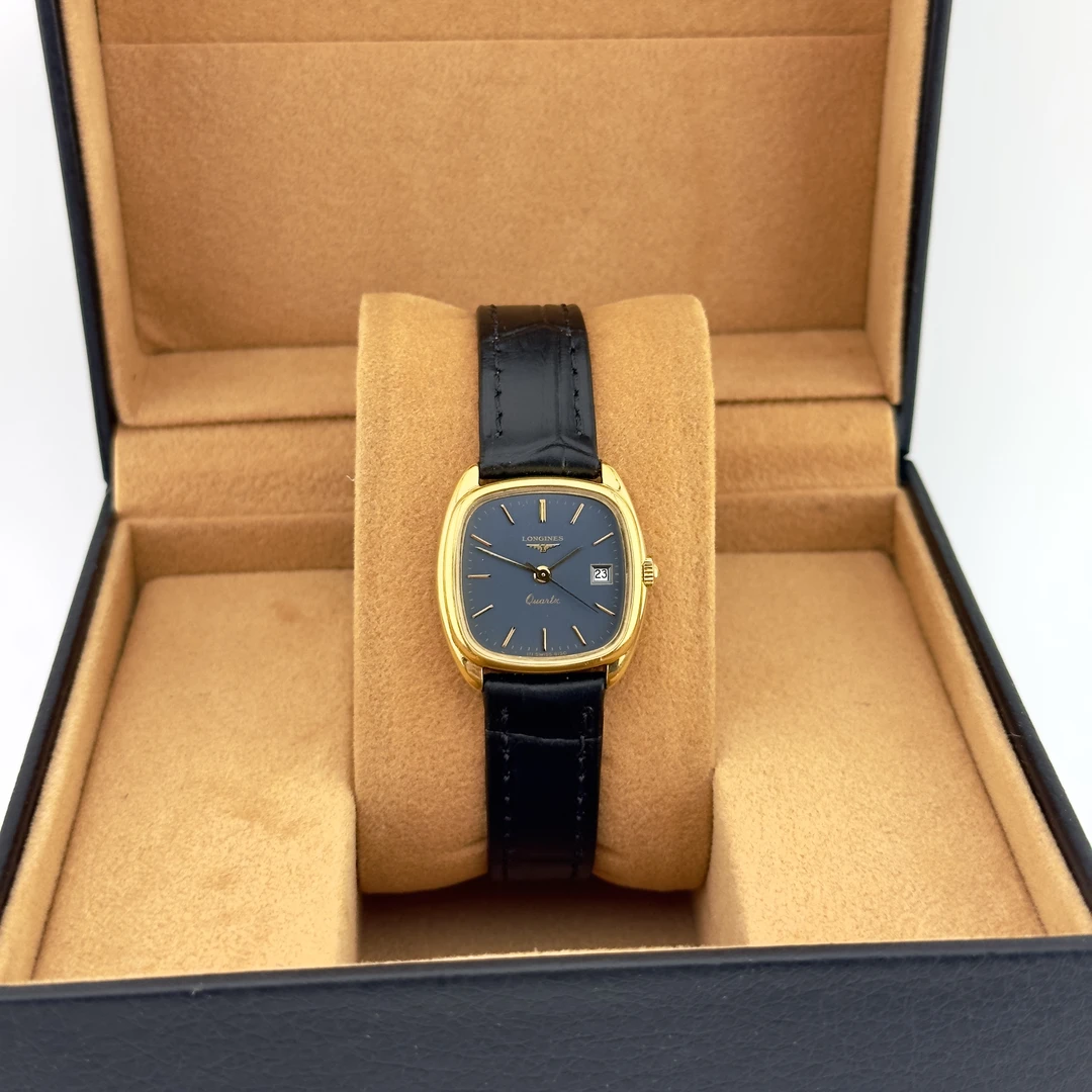 95新 Longines/浪琴 浪琴气质轻奢贵气女士简约蓝盘名表奢侈品