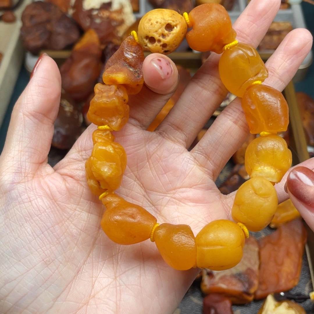 五***山琥珀未镶嵌珠宝奇石