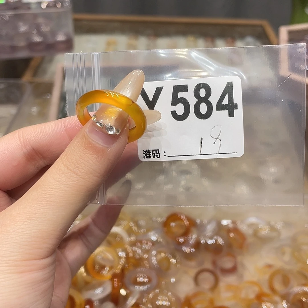 玛瑙/玉髓未镶嵌戒指584