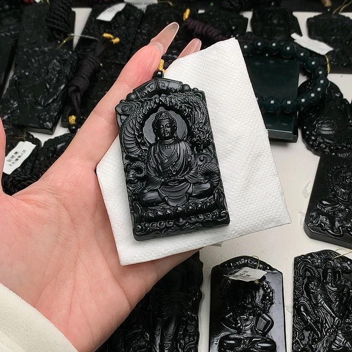 天然a货钢琴黑挂件