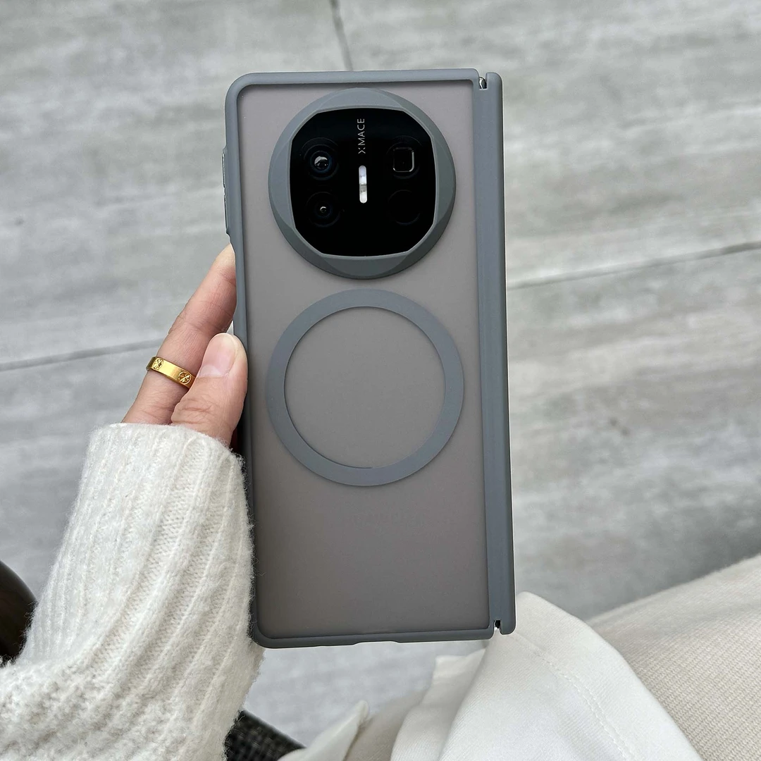 适用华为Matex5超薄肤感磁吸保护壳Matex6镜头全包硅胶软壳磨砂壳