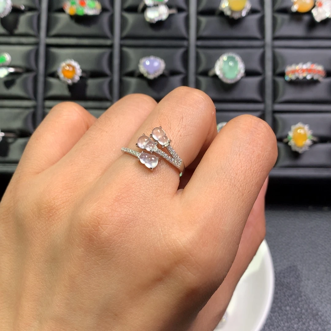 翡翠银S925镶嵌戒指