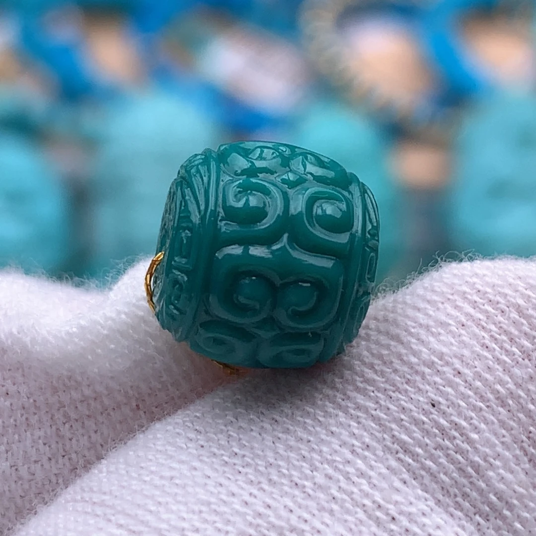 绿松石未镶嵌珠宝奇石10.5mm