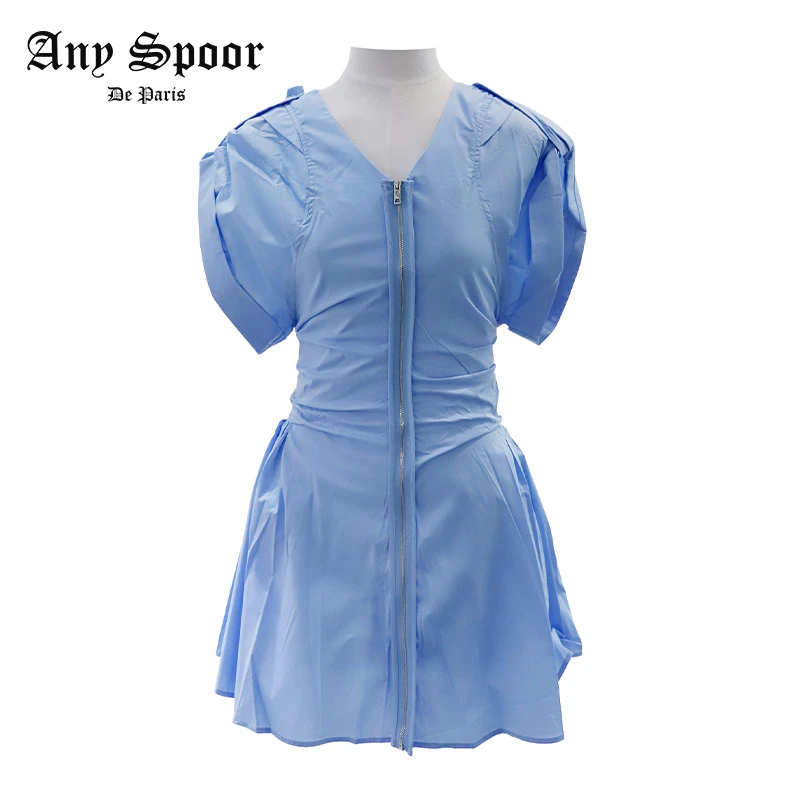 【ANY SPOOR】女生春夏简单大胆短袖连衣裙83B861