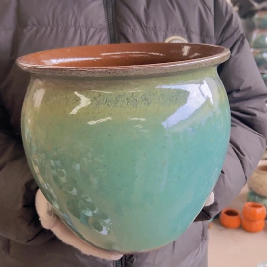 紫砂花盆高24口25————-