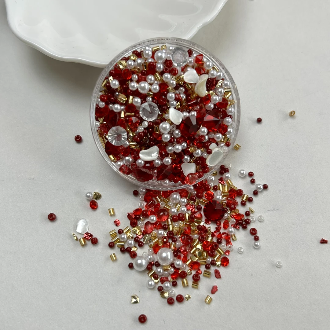 现货链接红系列碎石风暴手作材料