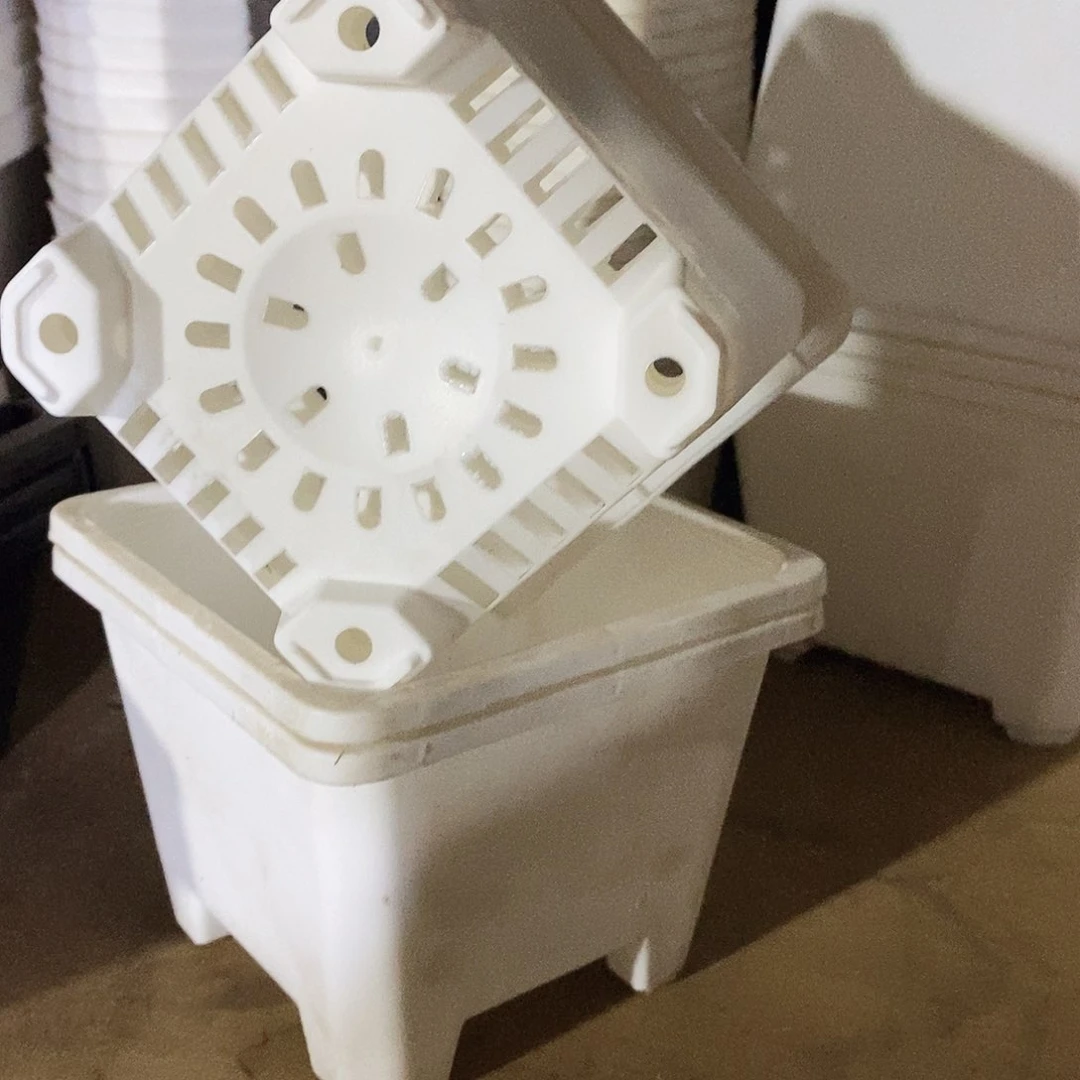 塑料新12公分白方盆加厚定制款 20个