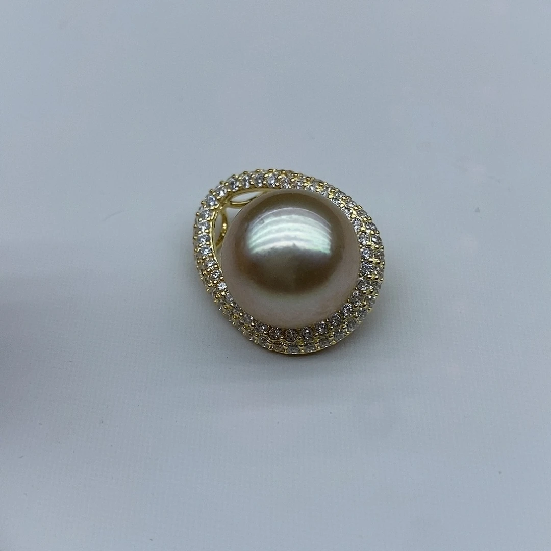 海水珍珠颈饰银S925镶嵌