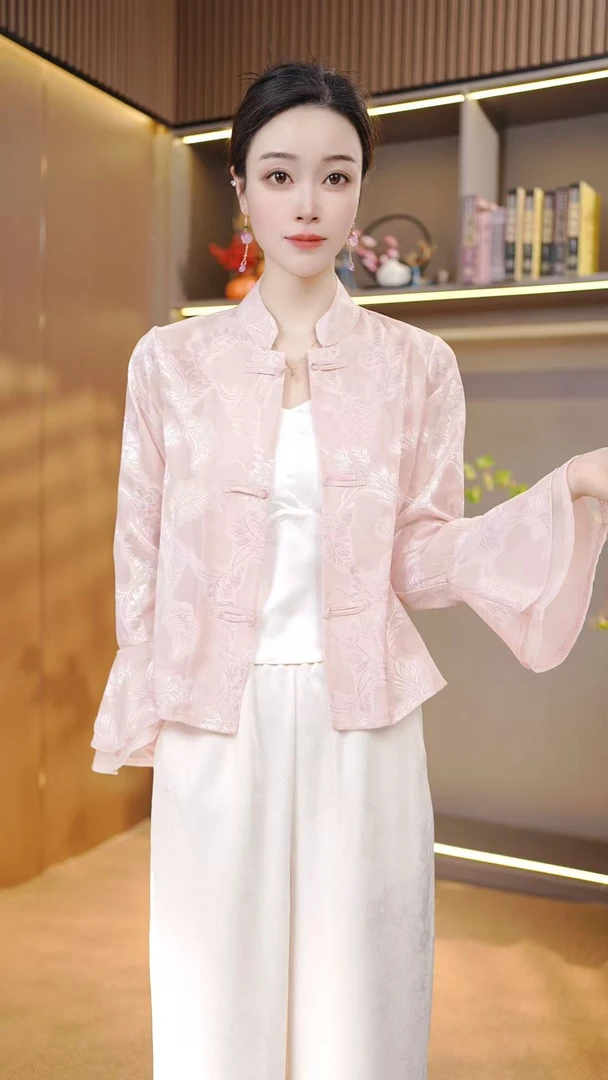 新中式夏季重工提花防晒外套