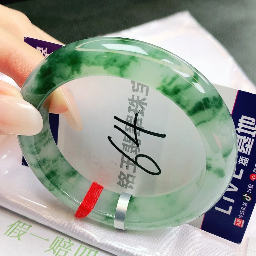 翡翠未镶嵌手镯缅甸天然a货翡翠手镯