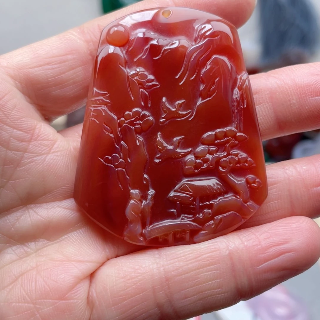 玛瑙/玉髓颈饰合金静**春