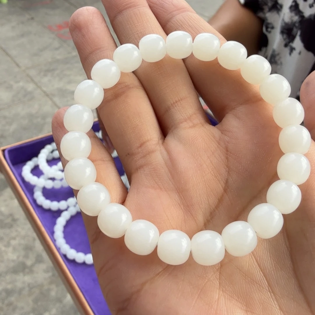 和田玉未镶嵌颈饰俄料白玉手串豹哥F多样性拍一发一