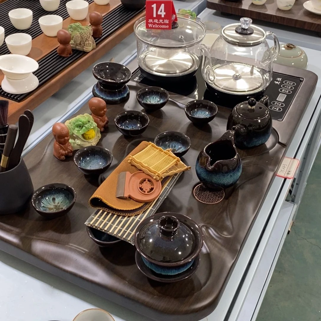 实木茶盘茶具套装家用