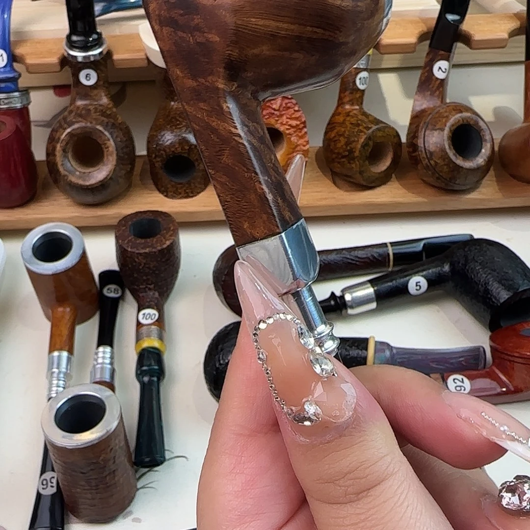 石楠木手工牛头烟斗