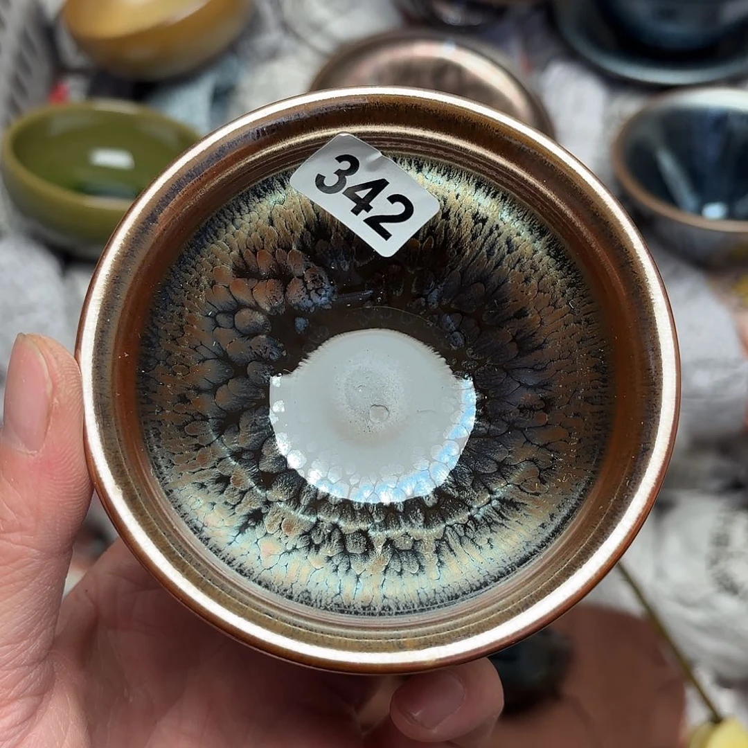 茶盏建盏主人杯一只微瑕