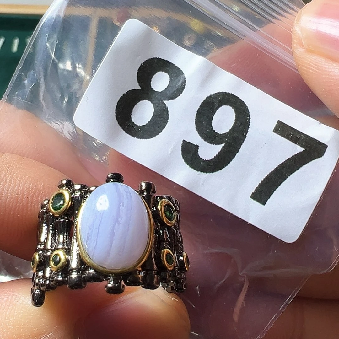 玛瑙/玉髓戒指未镶嵌