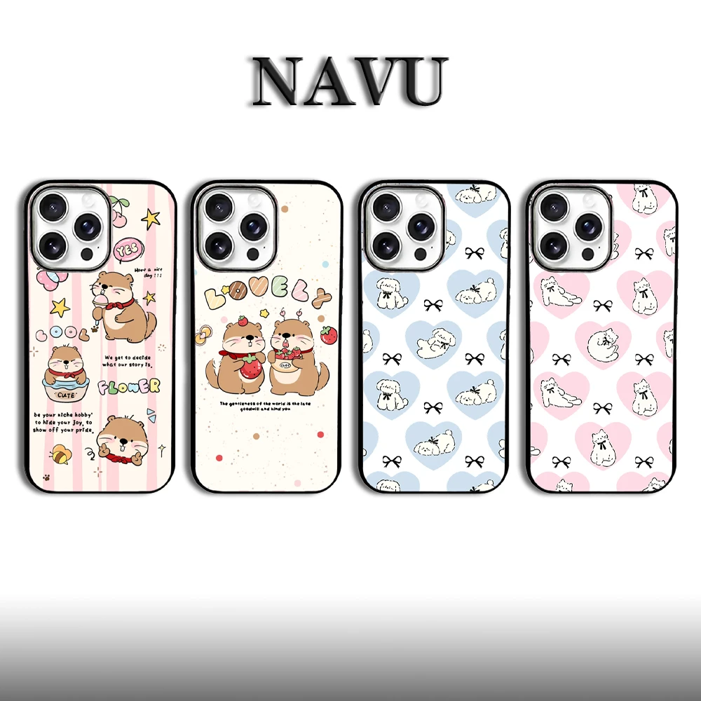 NAVU原创【可爱动物系列】手机壳适用苹果16promax1514防摔个性网红