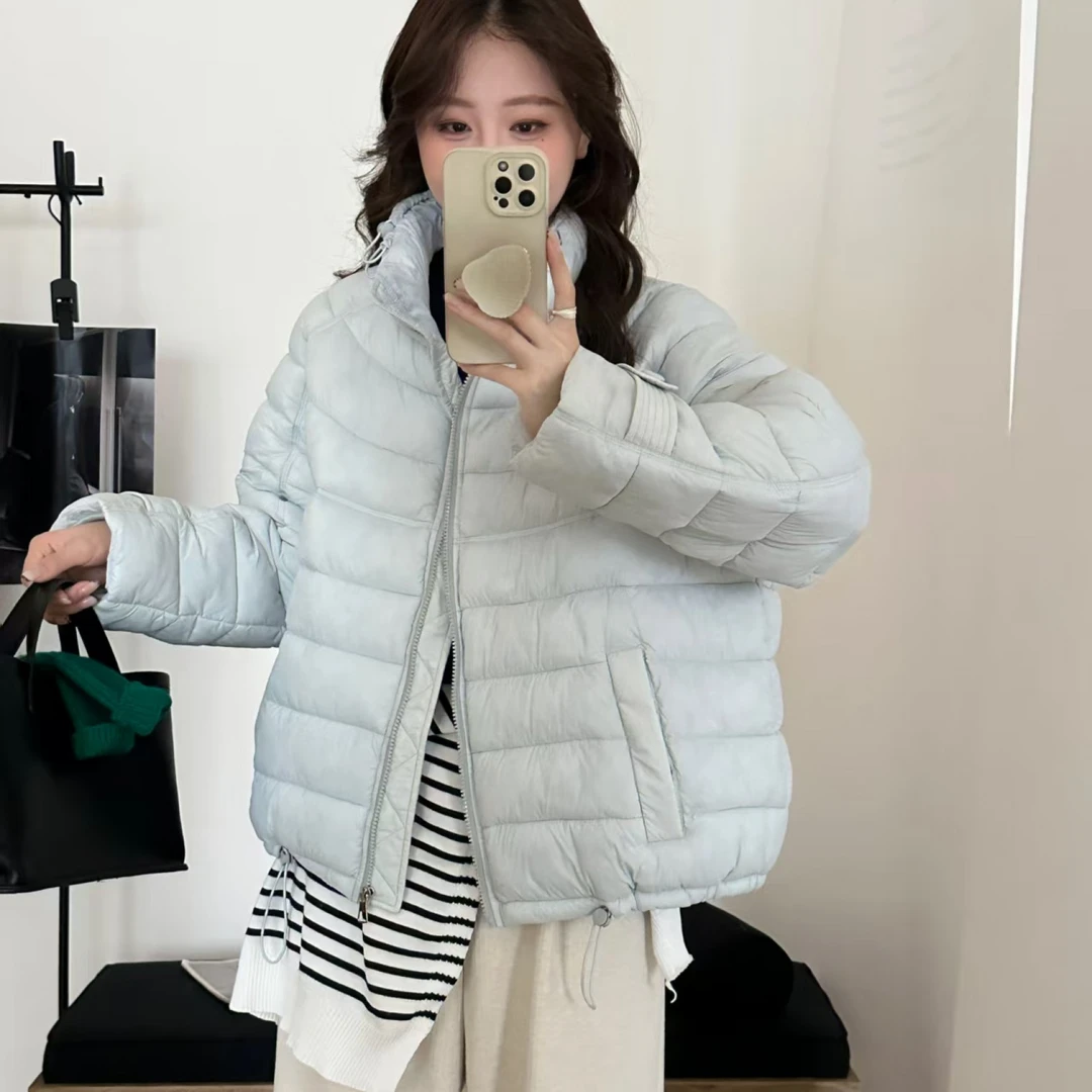 0新款排骨棉服女新款爆款秋冬时尚立领韩版宽松百搭外套棉服