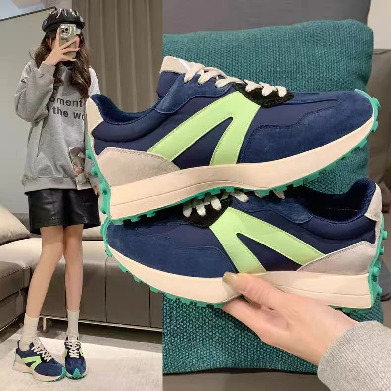 Lesacha澜石！新款百搭运动鞋复古阿甘鞋厚底休闲鞋女（25066）