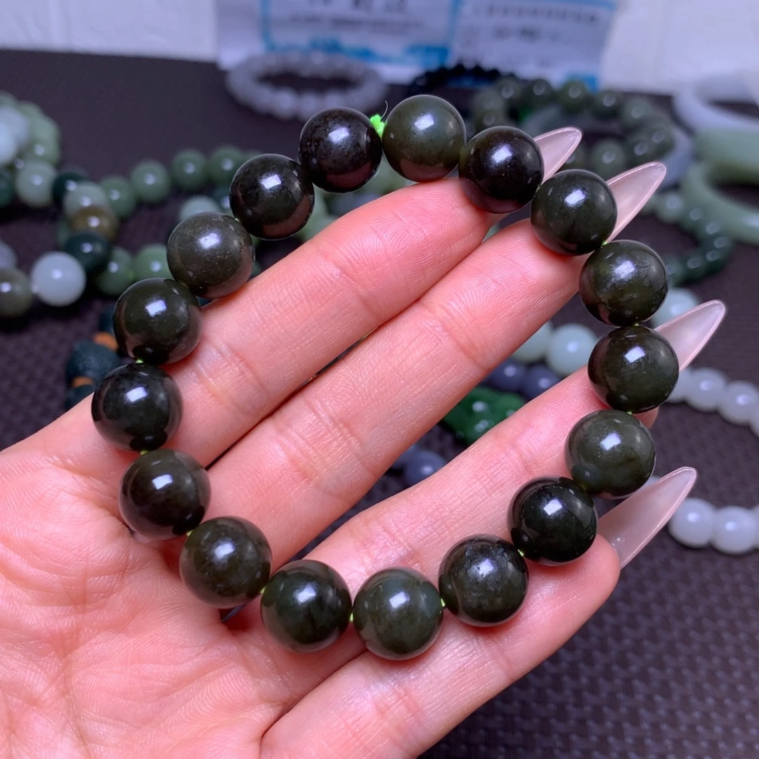 和田玉未镶嵌手串卡12