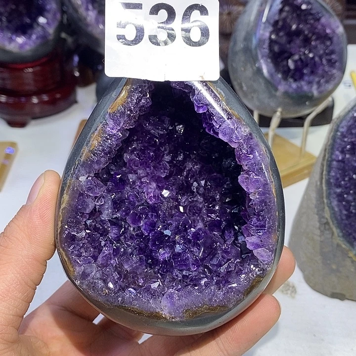 未镶嵌紫晶珠宝半成品536