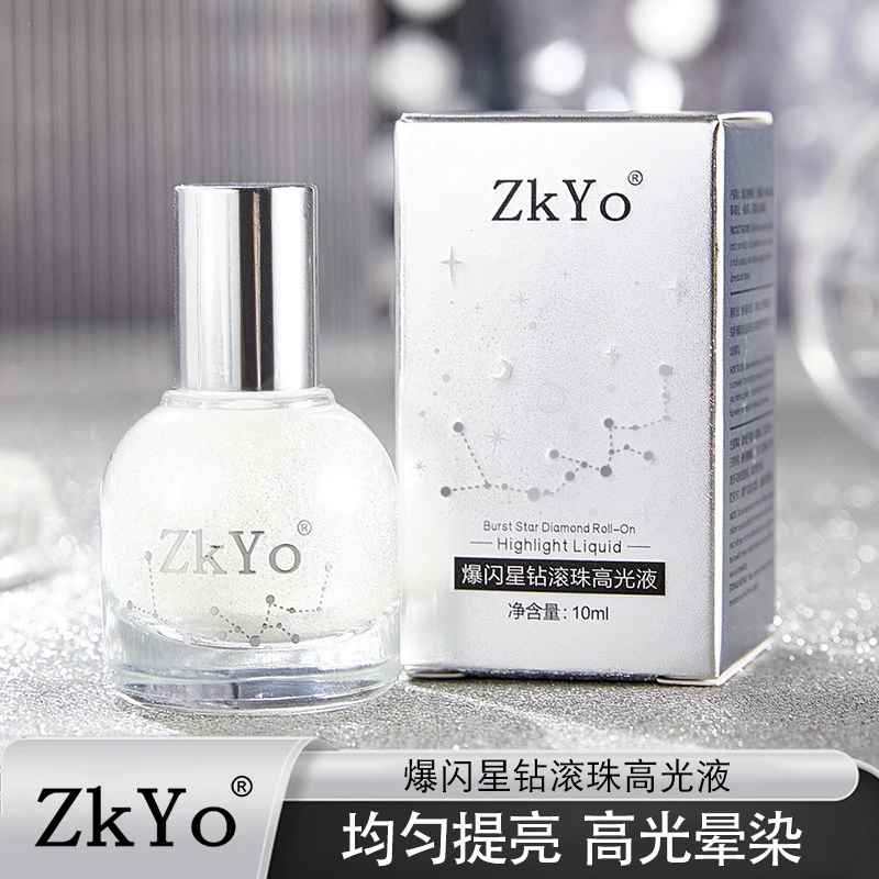 【亏本冲量】ZKYO爆闪星钻滚珠高光液平滑细腻均匀提亮