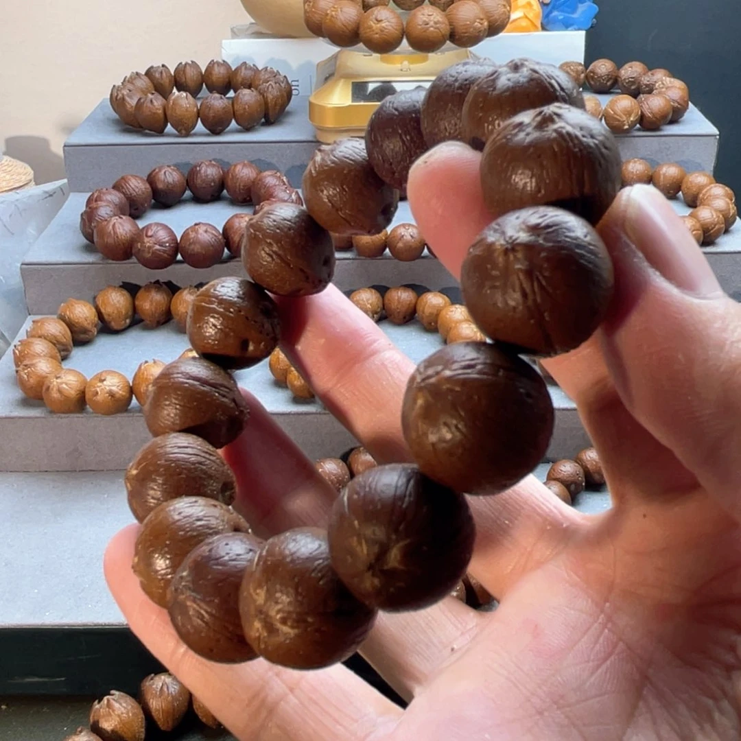 紫金鼠手串17尺寸正圆