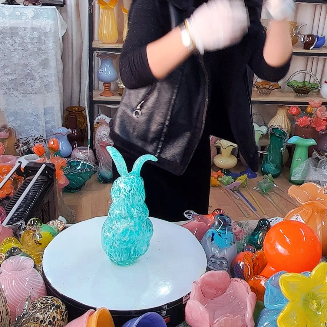 大蓝兔福利琉璃工艺品