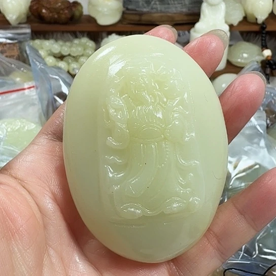 用***户砖雕石头手把件不退不换