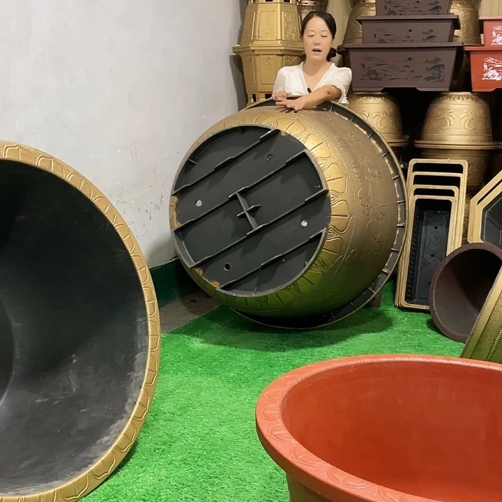 园盆古铜一米二一个