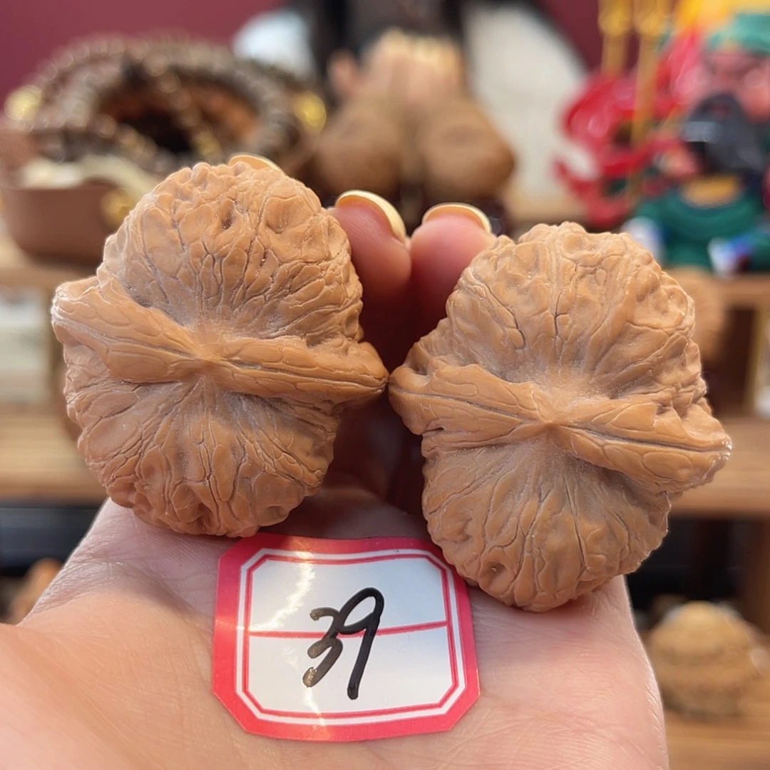 文玩核桃把件44平谷元宝毕业对