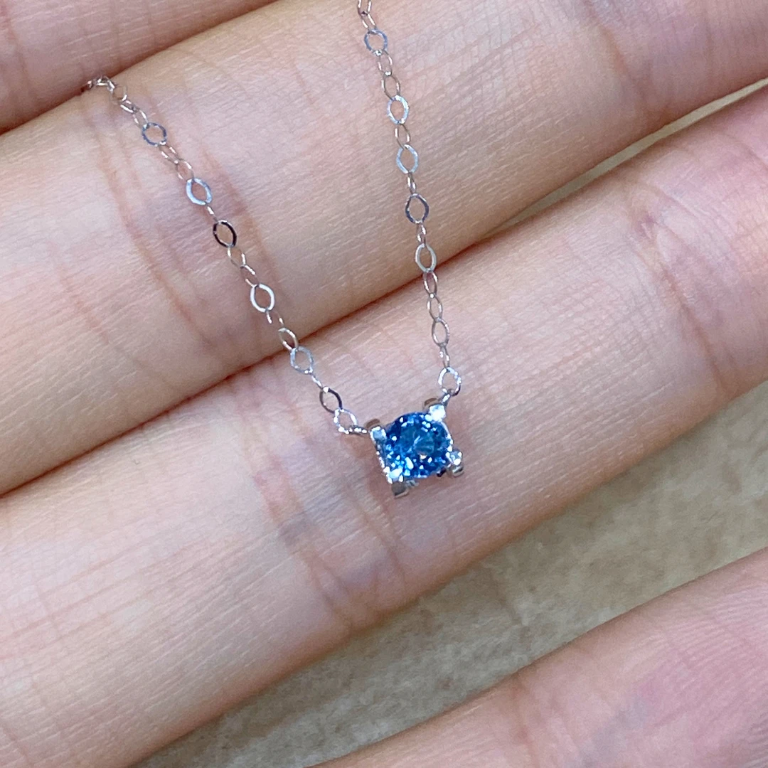 【歪歪】舞纱*蓝宝石项链*18K金镶嵌U5923