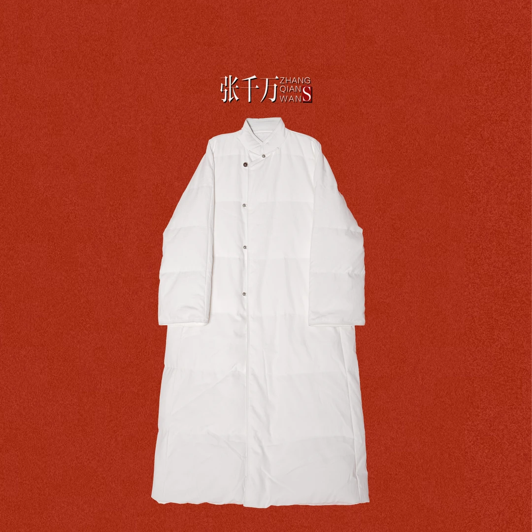 【张千万】原创国风新中式加厚保暖长款鹅绒服S98609