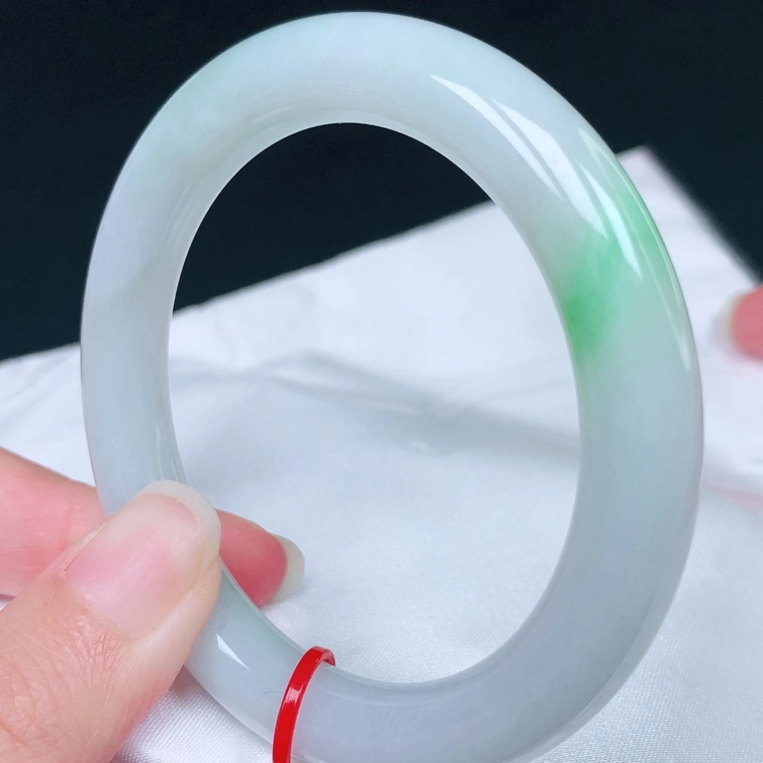 翡翠未镶嵌手镯54圈0070