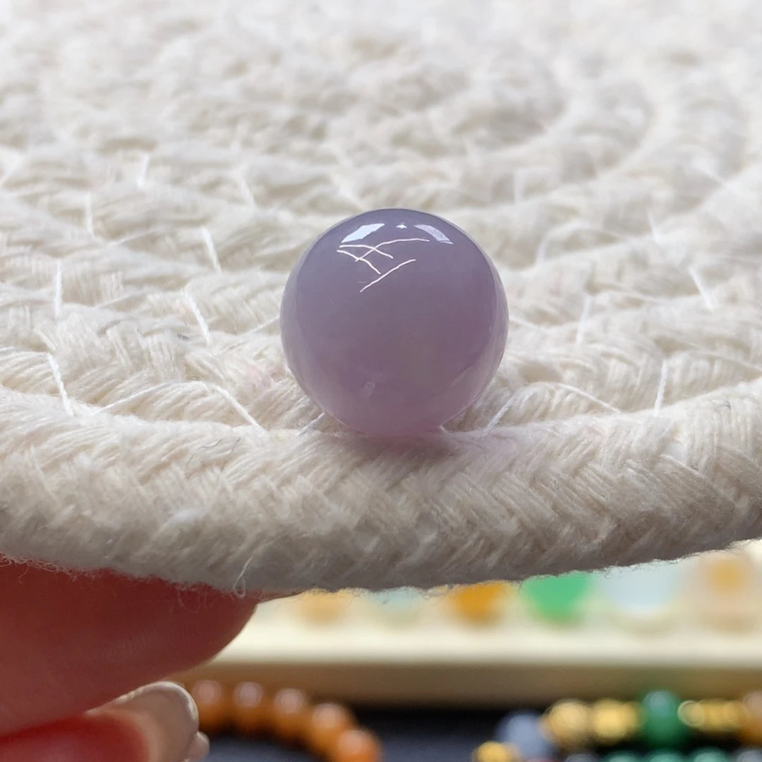 定制翡翠未镶嵌 毛货抛光定制 韵味紫 卡13 m